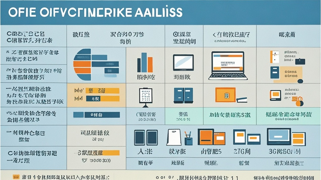 a chart of various computer icons