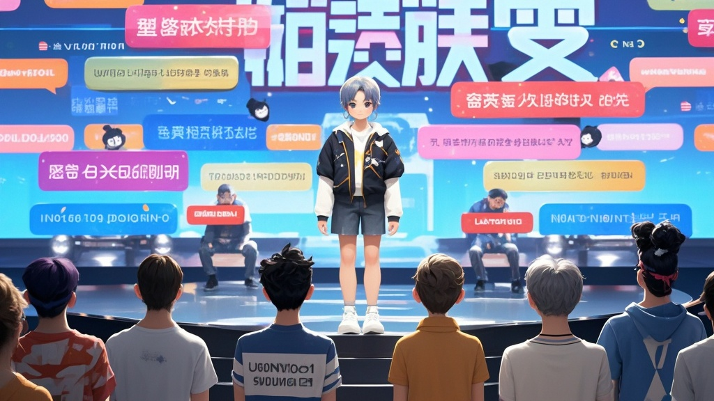 数字人给主题，观众创作弹幕内容，评选有创意者给予奖励