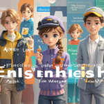 结合英语和动漫元素生成场景配音频，制作教学视频带货