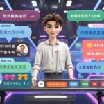 数字人直播互动中，前一观众弹幕最后字为下一观众弹幕开头，连续接对一定数量可抽奖，增加互动性