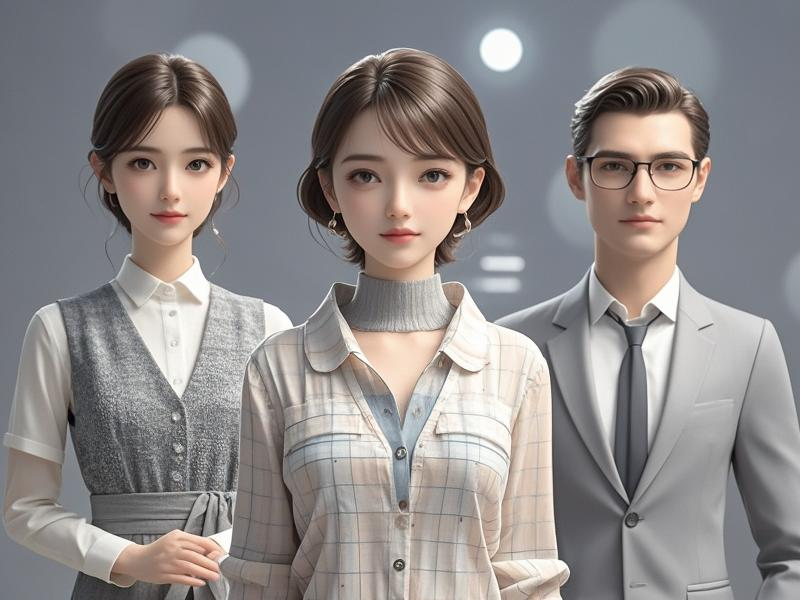根据目标受众打造不同类型数字人，如针对女性的温柔亲切型，男性的专业干练型