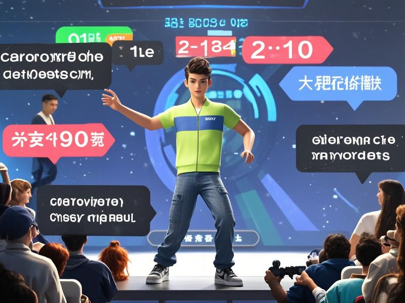 数字人说游戏动作，观众在规定时间内发弹幕描述，描述准确可抽奖